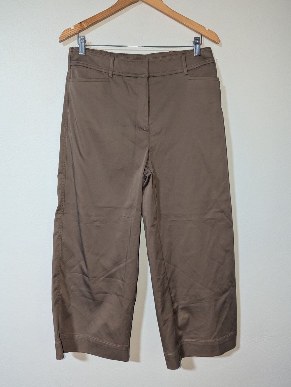 10 Chico's Brown Wide Leg Chino Pants